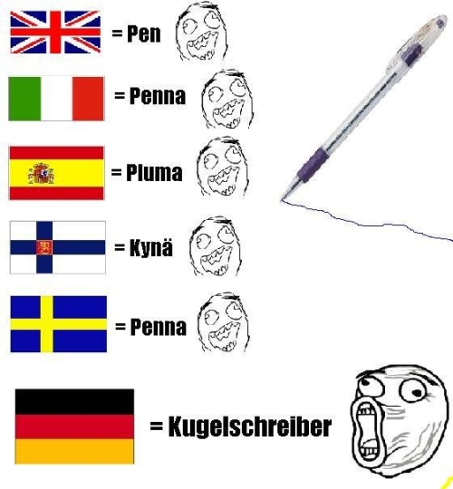german funny words