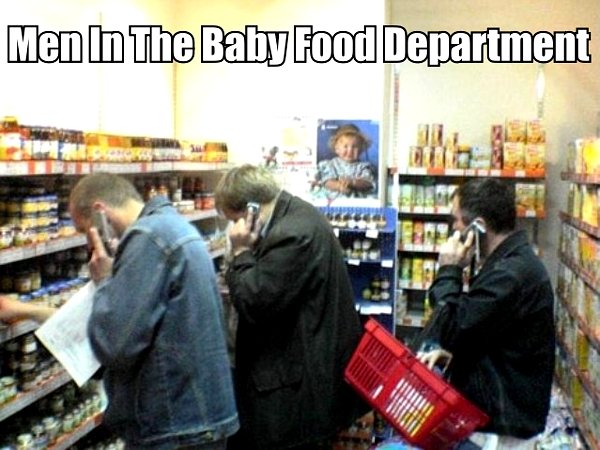 Men In The Baby Food Department - funnypictures.me
