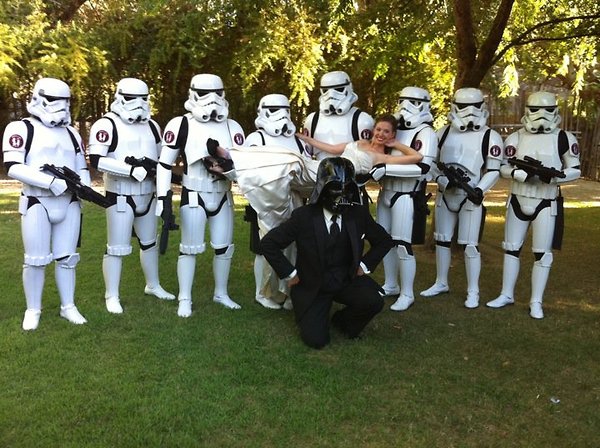 Darth Vader's Wedding Party - funnypictures.me