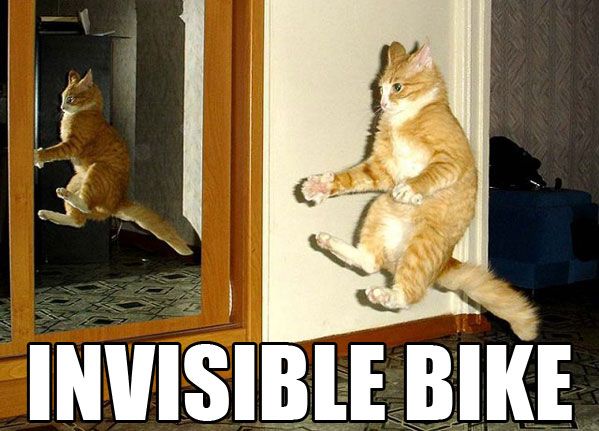 Invisible Bike - Funny pictures