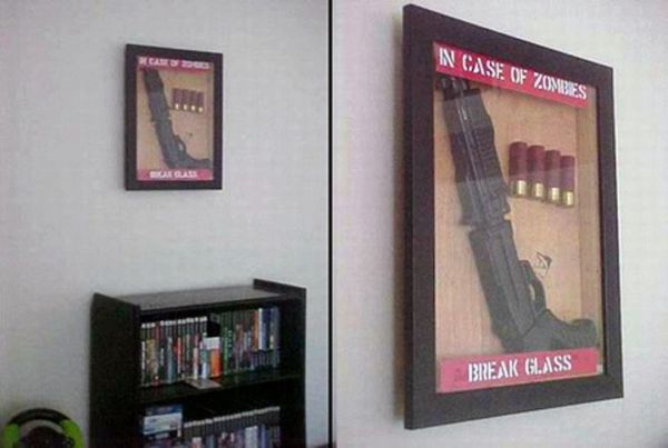 In Case Of Zombies Break Glass - Funny pictures