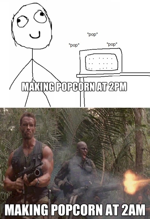 Making Popcorn - funnypictures.me