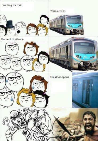 Meanwhile At The Train Station - funnypictures.me