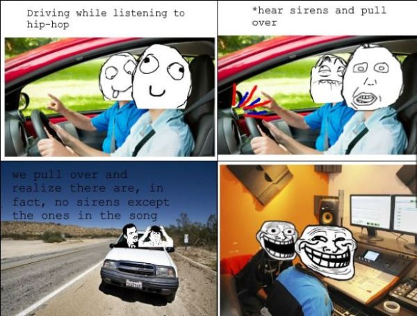 Driving While Listening To Hip-Hop - Funny pictures