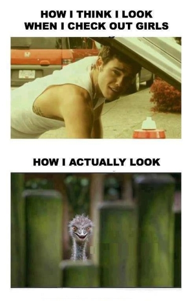 How I Think I Look When I Check Out Girls - Funny pictures