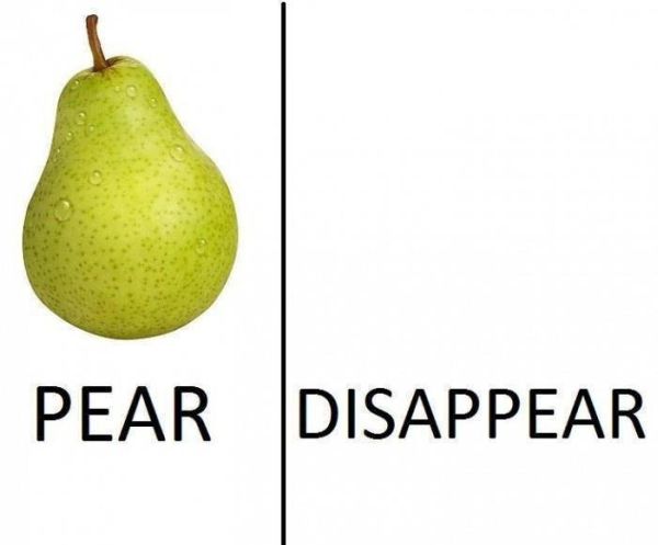 Pear - Disappear - Funny pictures