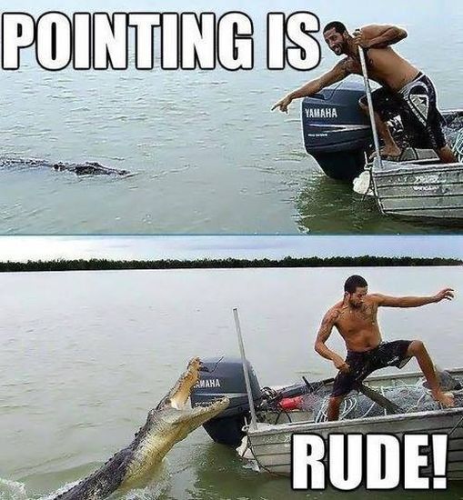 Pointing Is Rude - Funny pictures