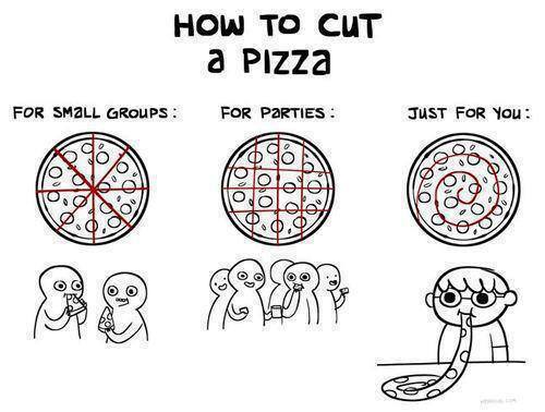 How To Cut A Pizza - Funny pictures
