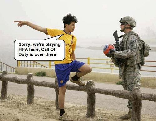Sorry, We're Playing FIFA Here - Funny pictures