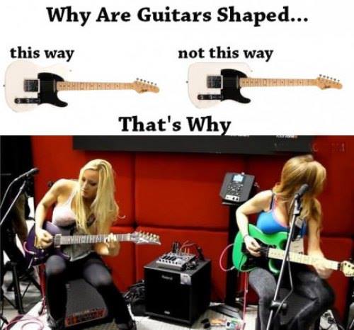 Why Are Guitars Shaped This Way - Funny pictures