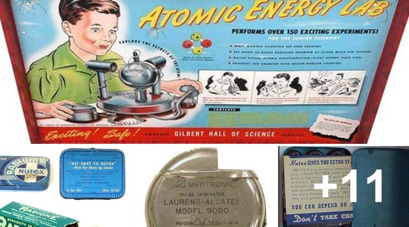 Radioactive products from the past that people actually used
