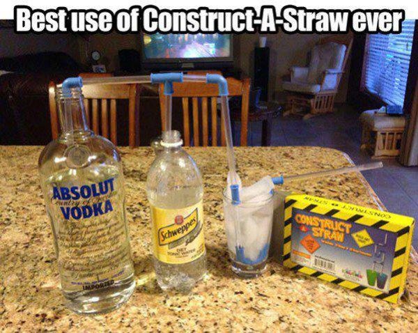 Best Use of Construct a Straw - Funny pictures