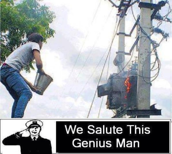 We Salute This Genius Man - Funny pictures