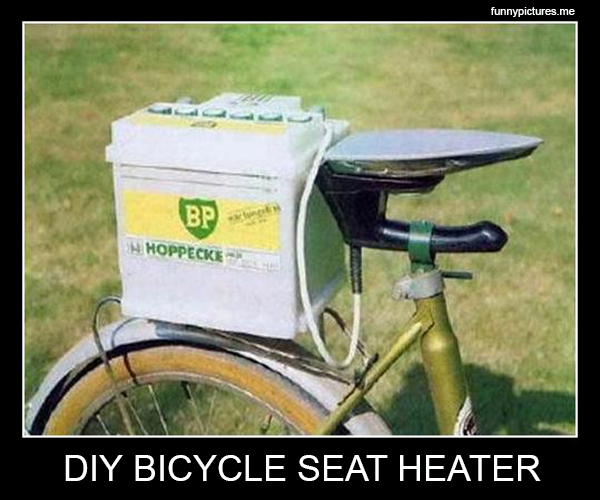 DIY Bicycle Seat Heater - Funny pictures