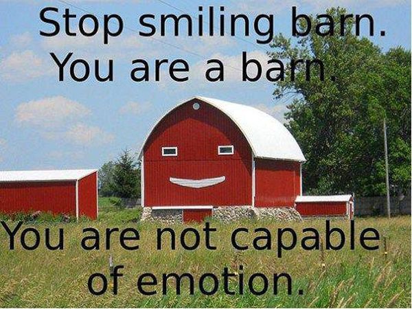 Stop Smiling Barn - Funny pictures