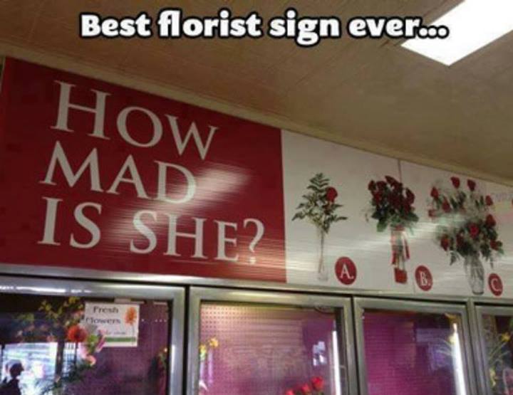 Best Florist Sign Ever - Funny pictures