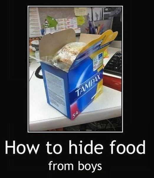 How To Hide Food From Boys - Funny pictures