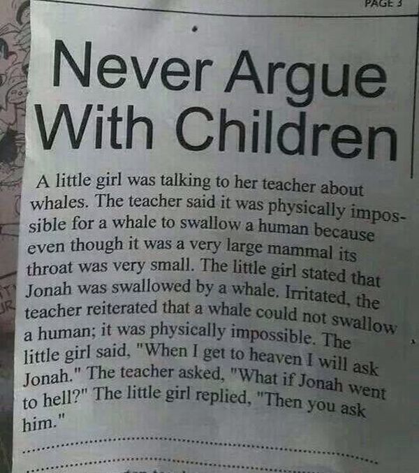 Newer Argue With Children - Funny pictures