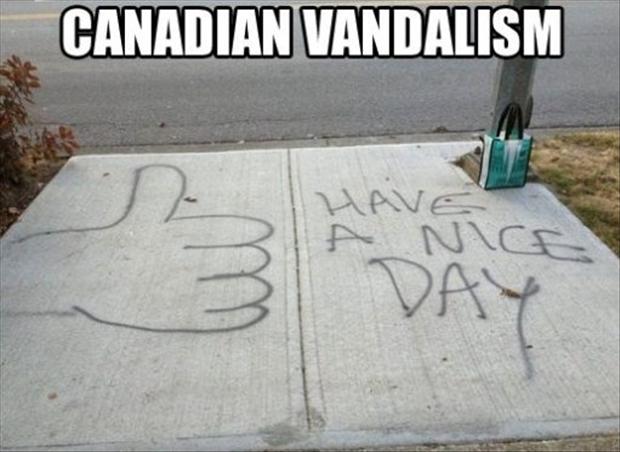Canadian Vandalism - Funny pictures