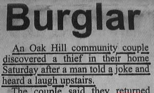 Dumb Burglar - Funny pictures