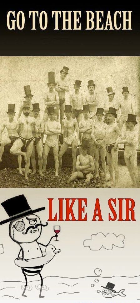 Going To The Beach Like A Sir - Funny pictures