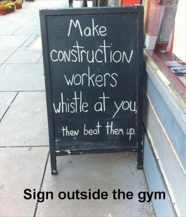 Sign Outside The Gym - Funny pictures
