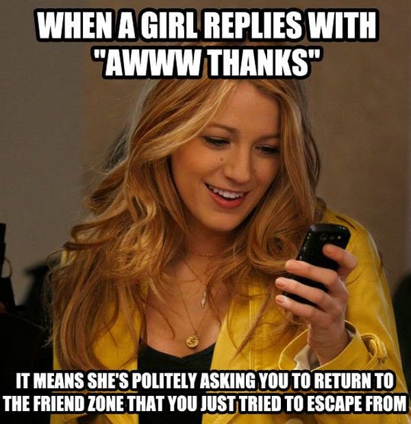 When A Girl Replies With "AWWW Thanks" - Funny pictures