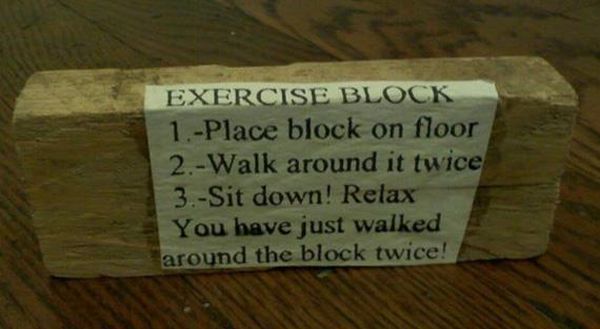Exercise Block - Funny pictures