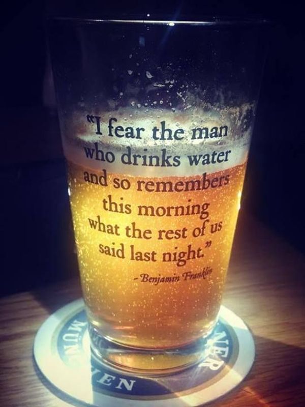 I Fear The Man Who Drinks Water... - Funny pictures