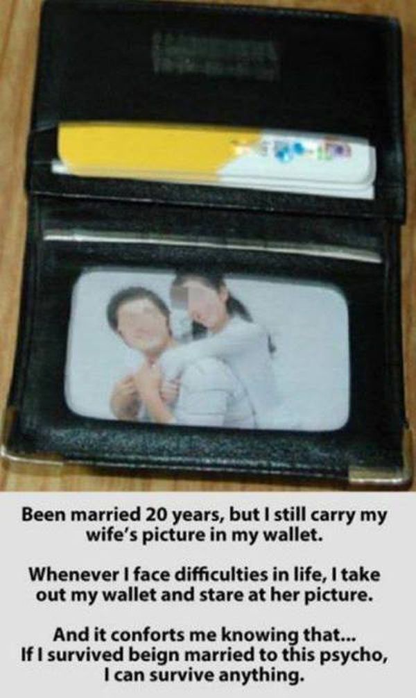 Wife's Picture In The Wallet - Funny pictures
