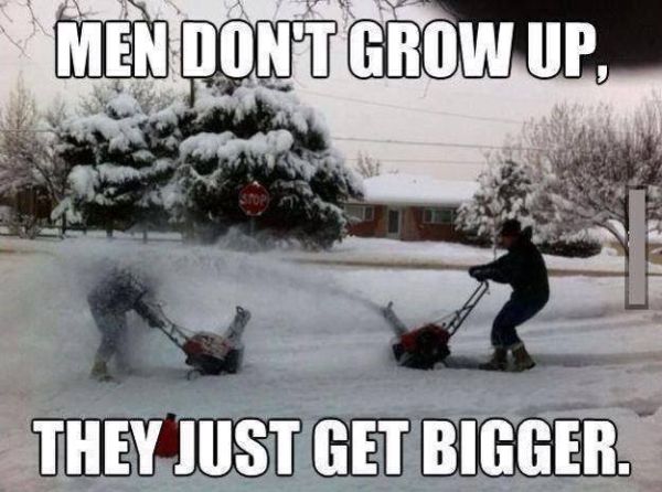 Men Don't Grow Up - Funny pictures